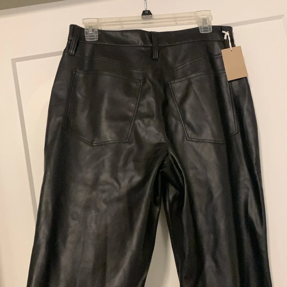Madewell The Perfect Vintage Straight Leather Pant. Size 29. - Picture 5 of 8